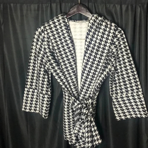 Houndstooth Tie Jacket - Picture 3 of 5